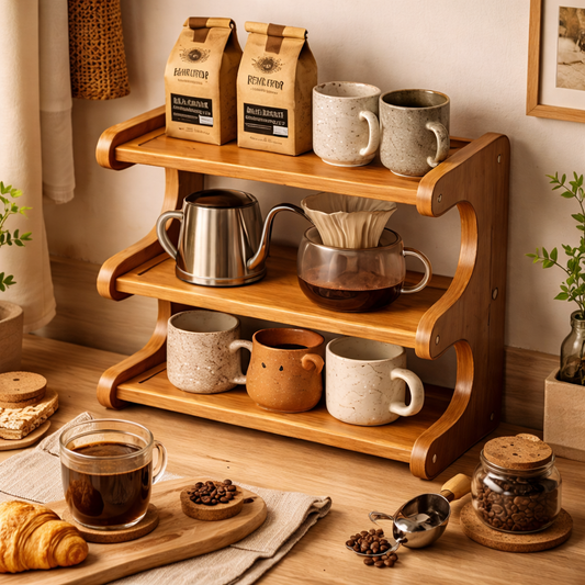 Brineliocosh® 3-Tier Wooden Desktop Organizer Shelf
