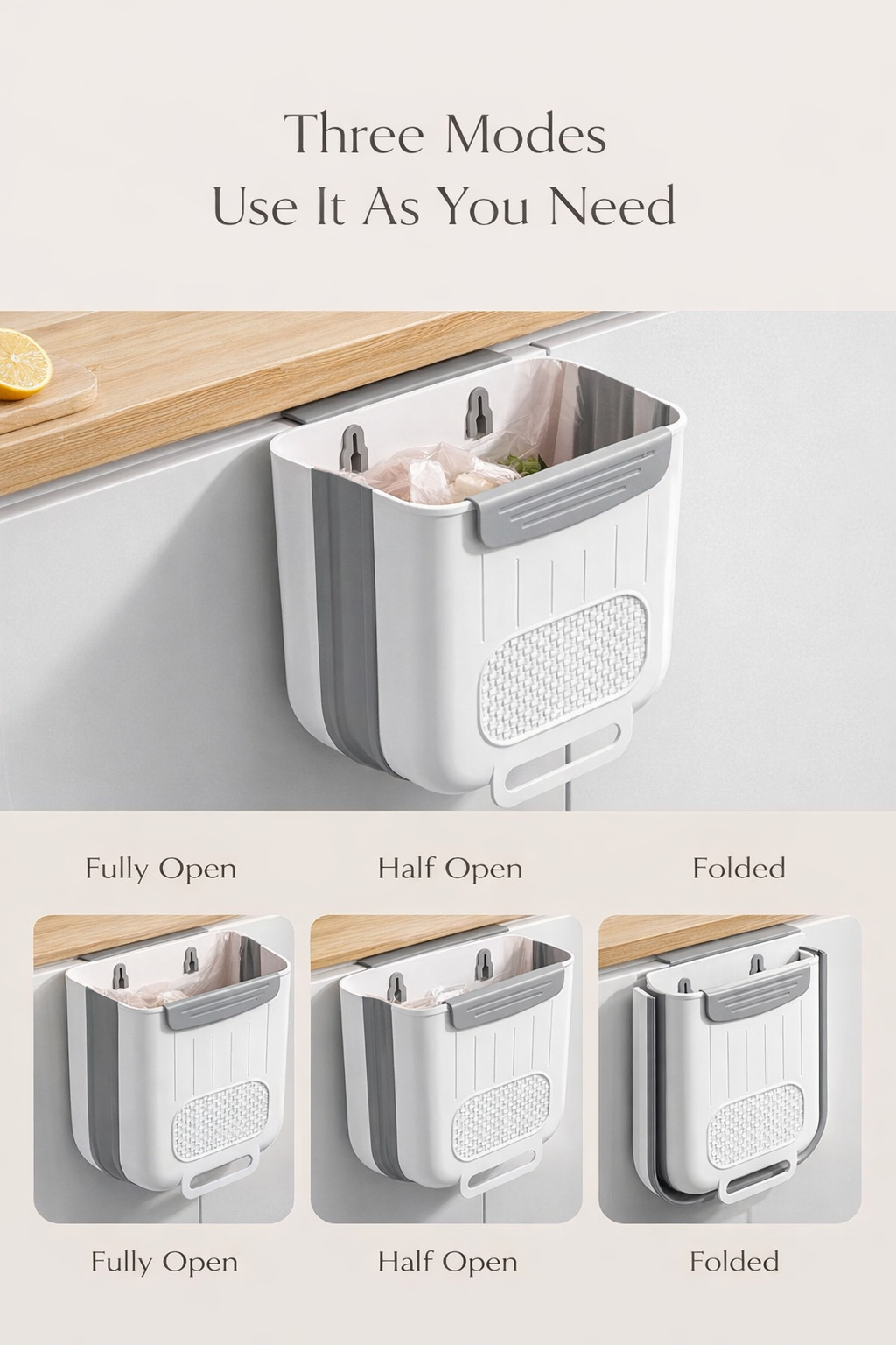 Brineliocosh® Hanging Collapsible Trash Bin