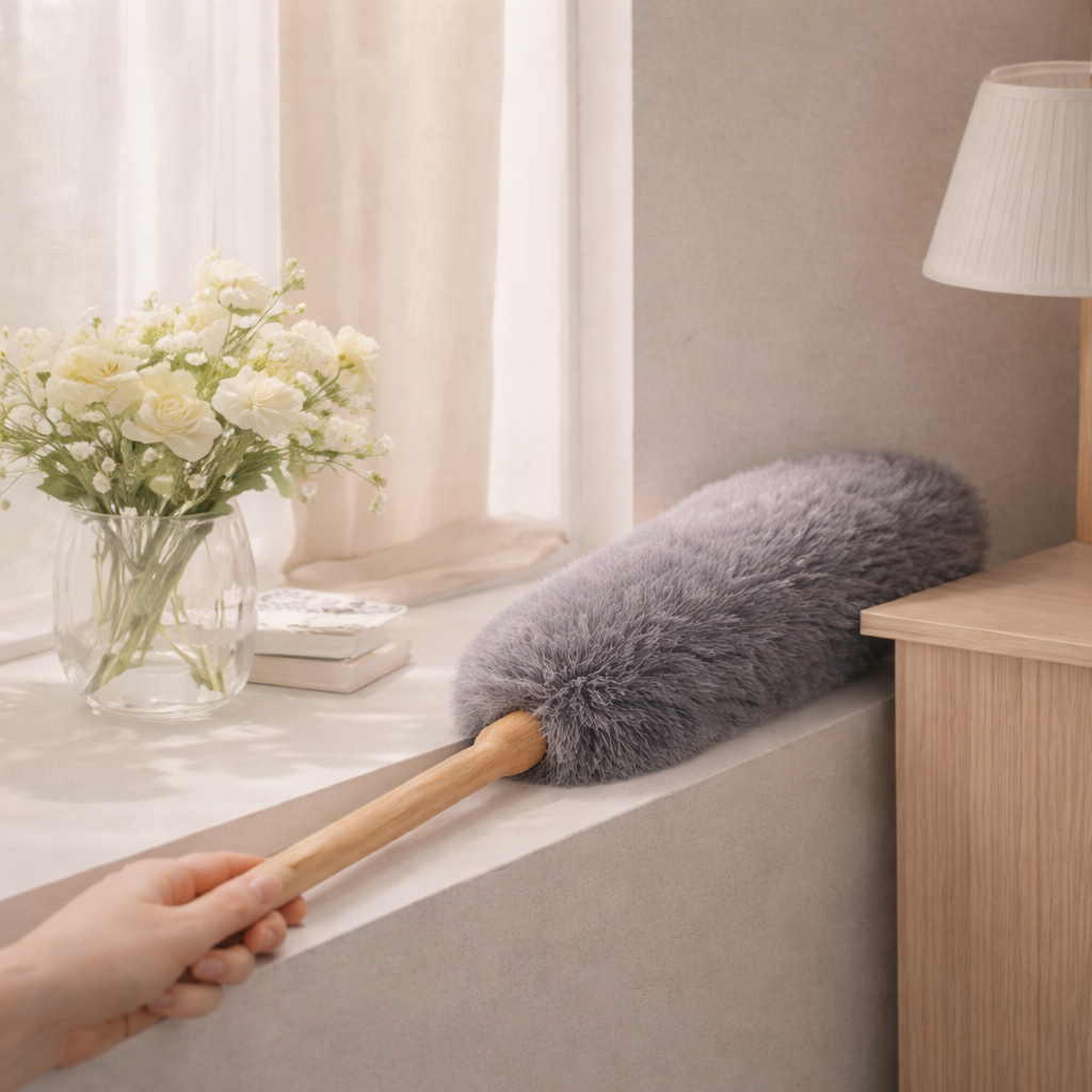 Brineliocosh® Extendable Microfiber Duster – Flexible Head & Static Dust Removal